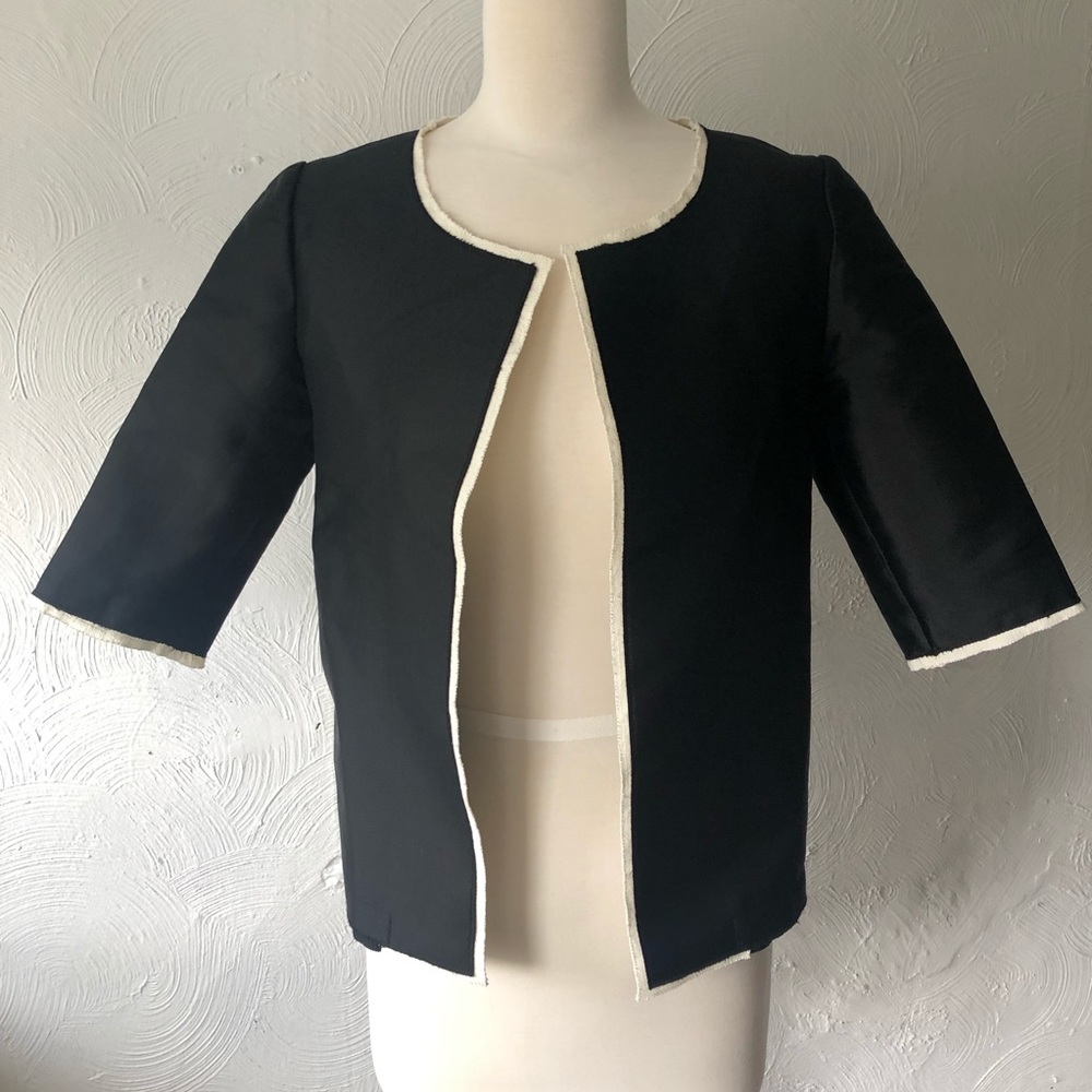 Lanvin Silk Blend Open Jacket